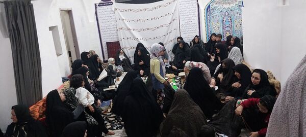 عطر صبر زینب در جمع معتکفان مسجد جامع