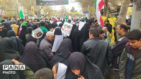  راهپیمایی روز قدس باحضور پرشور مردم نیشابور