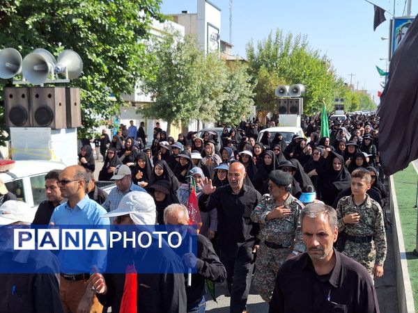 پیاده‌روی جاماندگان اربعین حسینی در مرودشت 