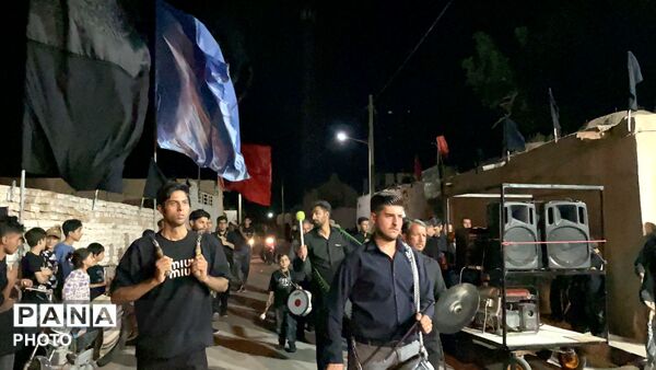 حضور مسئولین کاشمر در هیأت ابوالفضلی روستای قوژد