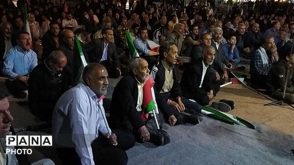 دویست و شانزدهمین شب از اجتماعات مردمی بلوار فضل نیشابور در قاب پانا 