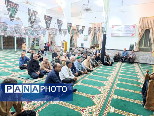 عزاداری سالروز شهادت امام حسن عسکری (ع) در مسجد صاحب‌الزمان آشخانه