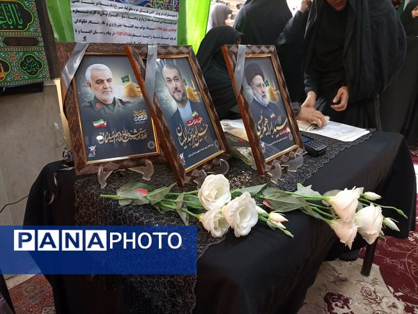 مراسم گرامیداشت یاد و خاطره شهدای خدمت به میزبانی بسیج جامعه زنان و سپاه پاسداران خلیل آباد