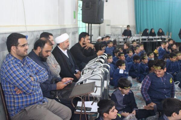 عزاداری دانش‌آموزان قم در آستان مقدس امامزاده سیدعلی(ع)