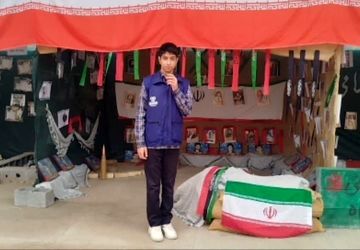 نمایشگاه روایت یک نبرد ناتمام در دبیرستان پسرانه صدرا دوره اول