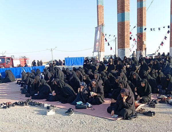 برگزاری مراسم پرفیض دعای ندبه در تپه نورالشهدا شهر نقنه