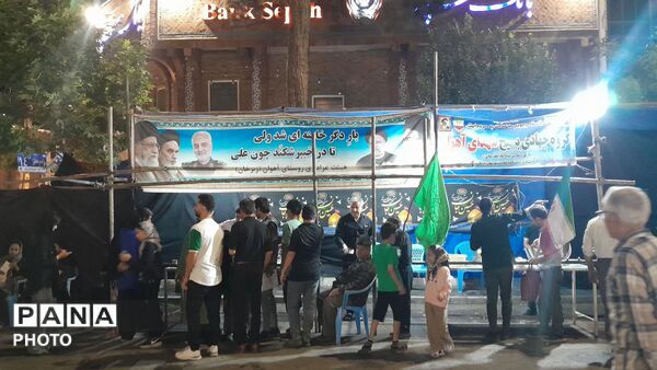 موکب شهدای روستای آهوان در دومین شب از ماه محرم ۱۴۰۵