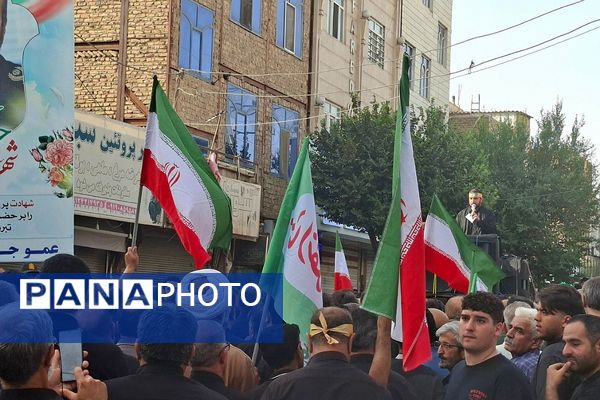 مردم قرچک در سوگِ سردار شهید حسن خوانساری 