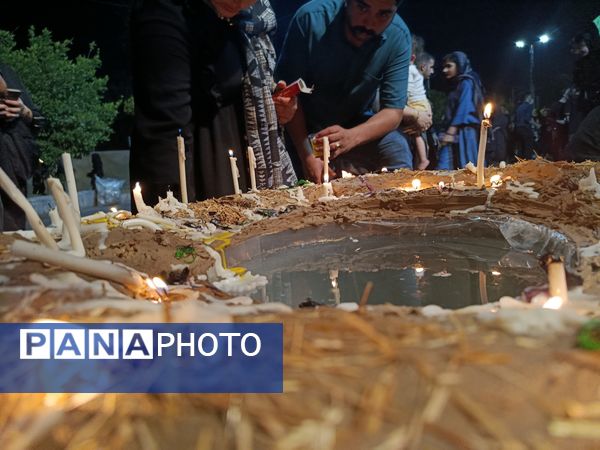 شام غریبان در امامزادگان سید محمد و سید نظام الدین شهرستان حاجی‌آباد