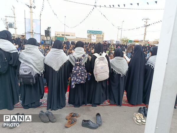 جلوه‌هایی از برگزاری نماز عید سعید فطر در شهر جعفریه قم