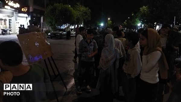 موکب جبهه فرهنگیان نیشابور در هشتاد و هفتمین شب از اجتماعات مردمی نیشابور 