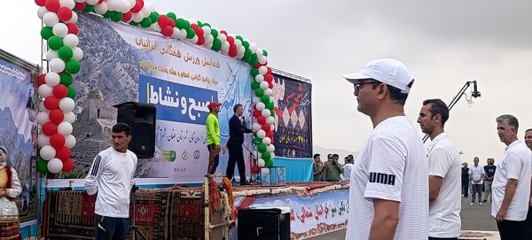 جلوه‌هایی از ورزش صبحگاهی همگانی در آشخانه 