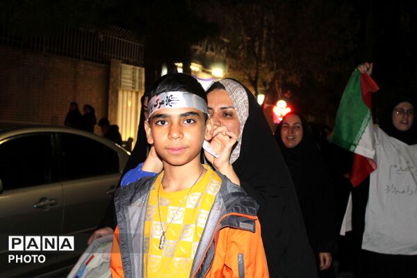 حرکت دسته عزاداری در شهرستان نیشابور