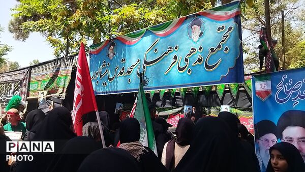 گذری بر موکب مسجد قدس در پیاده روی جاماندگان اربعین حسینی نیشابور‌ 