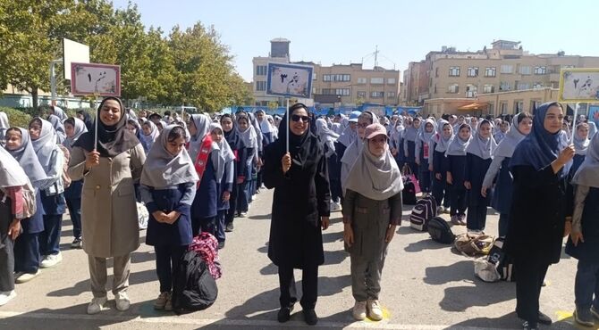 آغاز سال تحصیلی جدید در دبستان دخترانه خاکشور