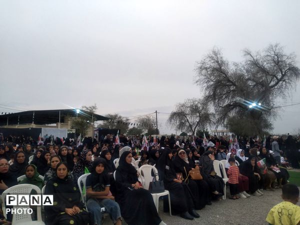  یاد فرشتگان آسمانی در گلزار شهدای دبستان شجره طیبه