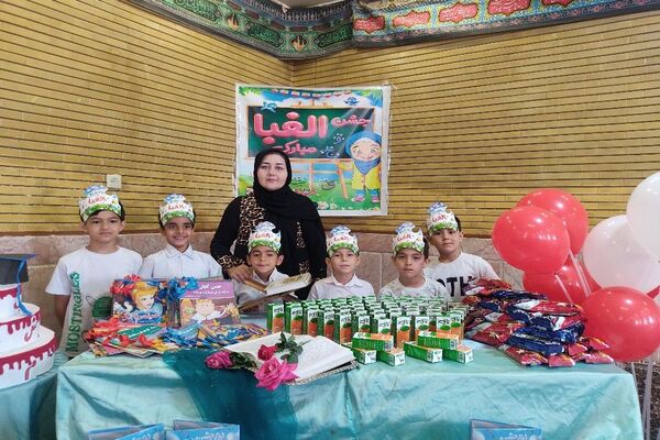 جشن الفبا دانش‌آموزان شهر بار نیشابور
