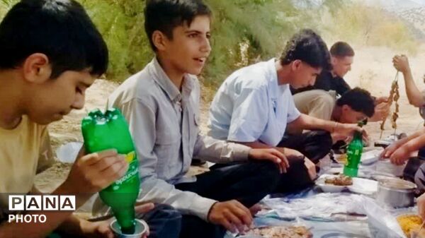 اردوی یک‌روزه طرح اوقات فراغت تابستانه دانش‌آموزان روستای تمنک به همت بسیج دانش‌آموزی