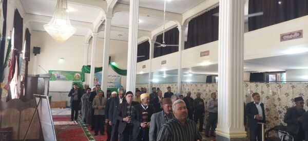 استقبال مردم شهر تیتکانلو از پرچم امام رضا(ع)