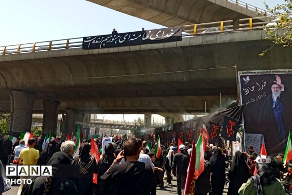 تهران از لنز دوربین خبرنگاران پانا شهرستان قدس در سوگ رهبر شهید انقلاب