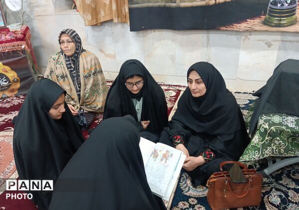برپایی موکب آموزش در تکیه علی اصغری شهرستان خلیل آباد 