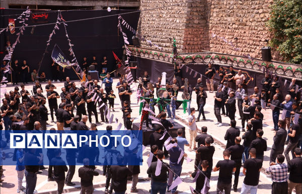 مراسم تاسوعای حسینی در روستای زیارت