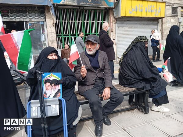 راهپیمایی روز قدس همراه با تشییع پیکر شهید مجتبی پارسا روش