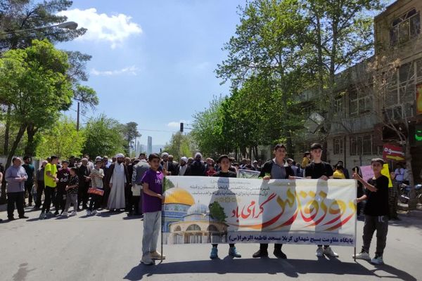 حضور حماسی مردم زرقان در راهپیمایی روز قدس