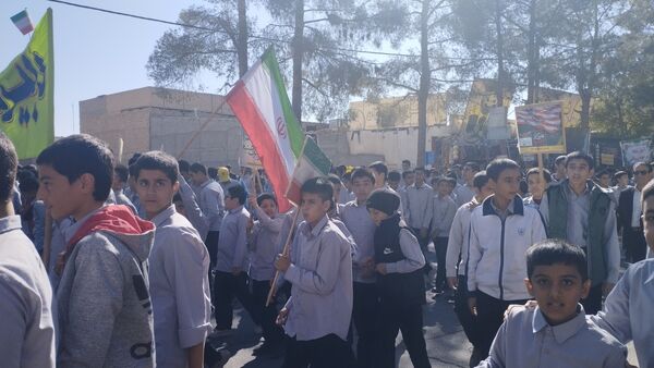 برگزاری راهپیمایی ۱۳ آبان در شهرستان خلیل‌آباد