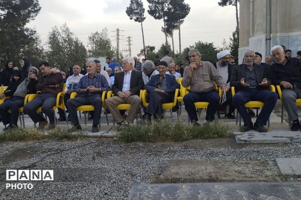 مراسم چهلم شهید یاسر صفری در امامزاده عبدالله یوسف آباد صیرفی