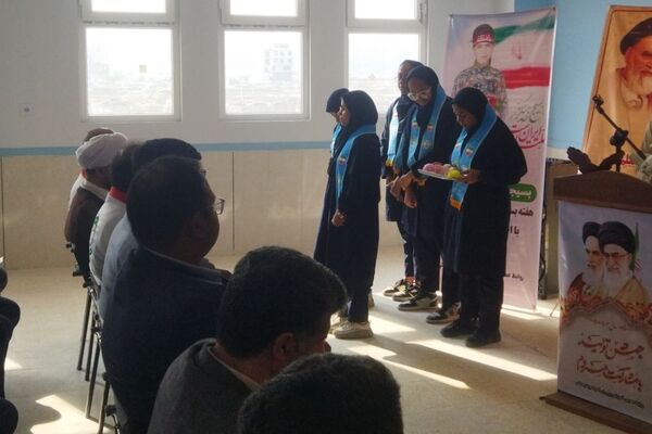بیست و ششمین مانور زلزله و ایمنی در مدرسه دخترانه شهید رضا زارعی بندرعباس