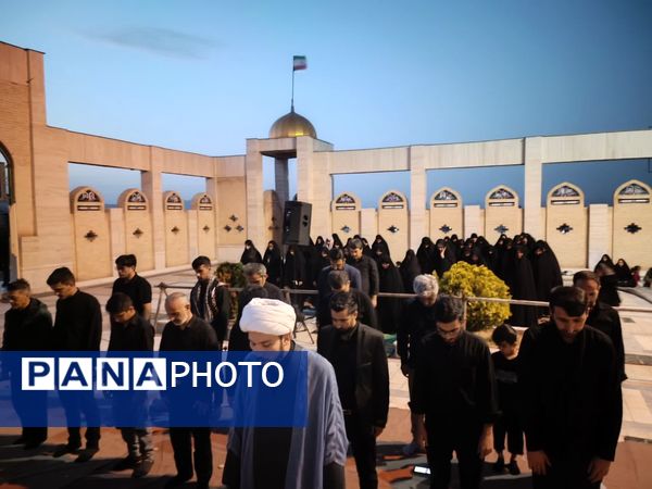 عزاداری روز دوم محرم در گلزار شهدای درق 