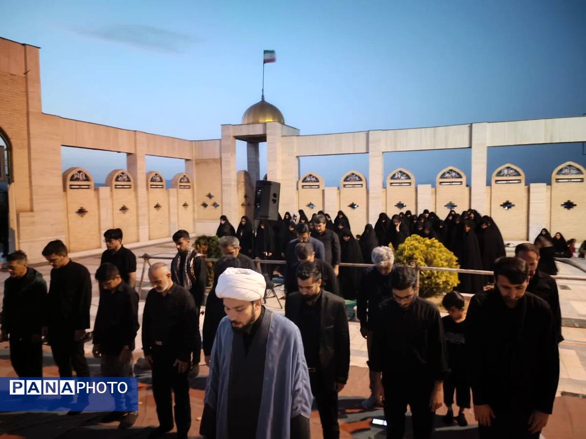 عزاداری روز دوم محرم در گلزار شهدای درق 