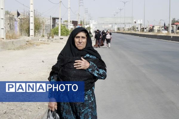آیین پیاده‌روی جاماندگان اربعین در گچساران 