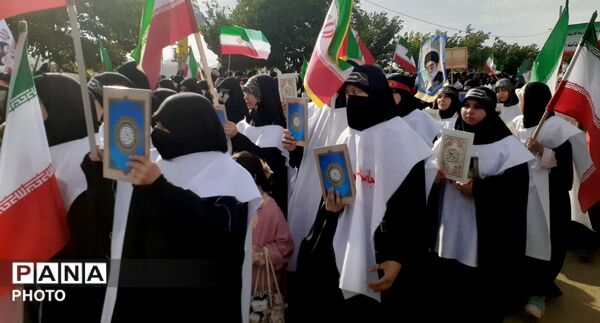 رزمایش بزرگ دختران جان فدای ایران در قم