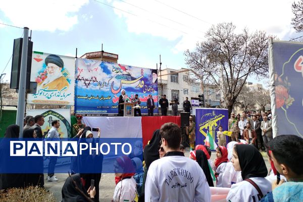 حضور پرشور مردم شهرستان بیجار در راهپیمایی روز جهانی قدس