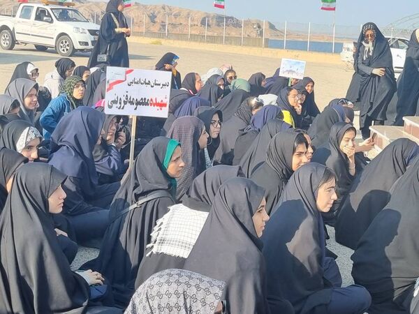 حضور دانش‌آموزان دبیرستان شهیده معصومه قزوینی در اردوی راهیان نور جنوب