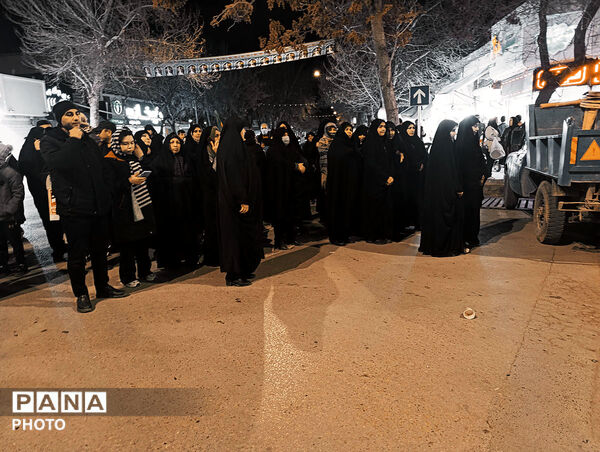 حضور ملت غیور بجنورد در شهرستان بجنورد  پی شهادت رهبر انقلاب 