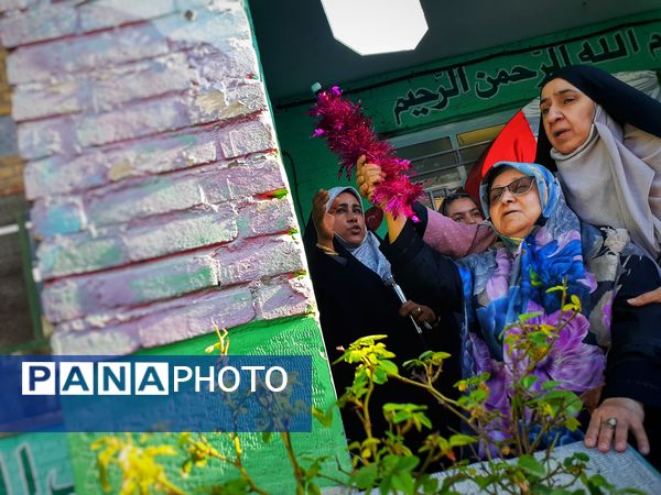 به صدا درآمدن زنگ مهر در مدرسه شایستگان منطقه ۱۶