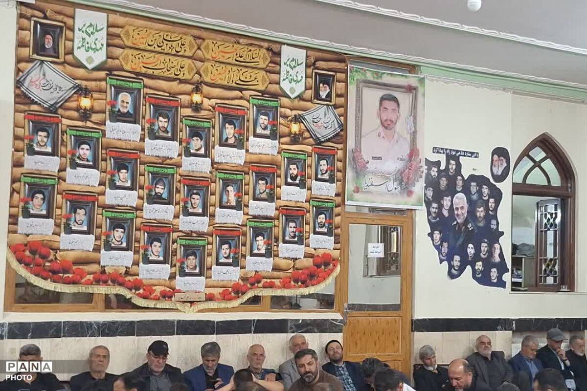 آیین اربعین شهید «احسان اسفندیار» در روستای لزور