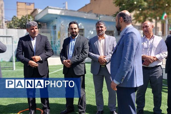 افتتاح زمین چمن مدرسه امام رضا(ع) پردیس