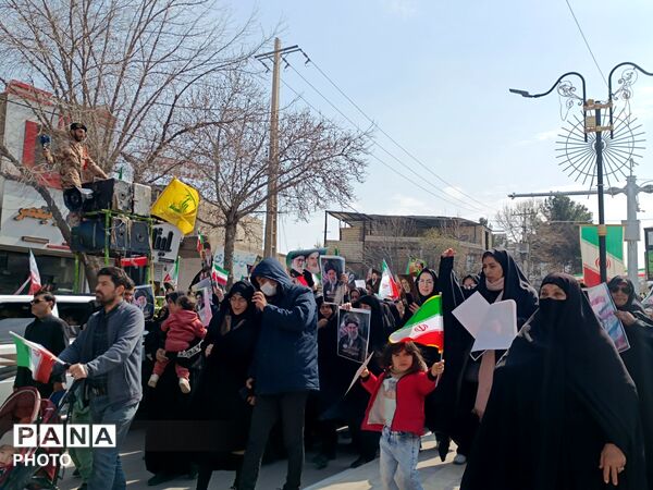 حضور مقتدر مردم آشخانه در راهپیمایی روز قدس