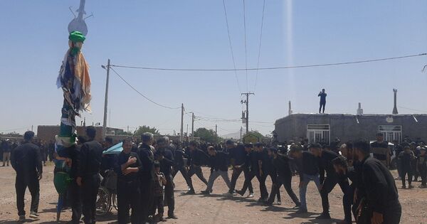 عزاداری روز عاشورای حسینی در روستای حسن آباد بلهر 