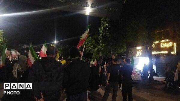 پنجاه و هشتمین شب از ایستادگی مردم در خیابان های نیشابور