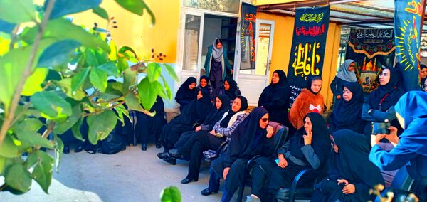 مراسم عزاداری شهادت حضرت فاطمه زهرا(س) در دبیرستان میرزا جعفر سروقد 