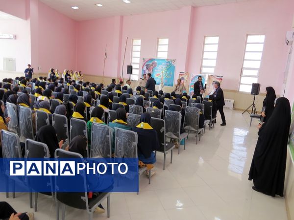 اردوی تمشک دختران بجنورد در اردوگاه شهید چمران 