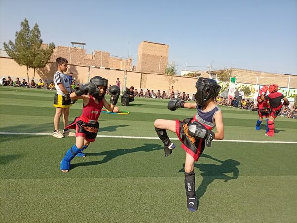 درخشش استعدادهای ورزشی و شور و شوق دانش آموزان دبستان شهید پسندیده فدافن