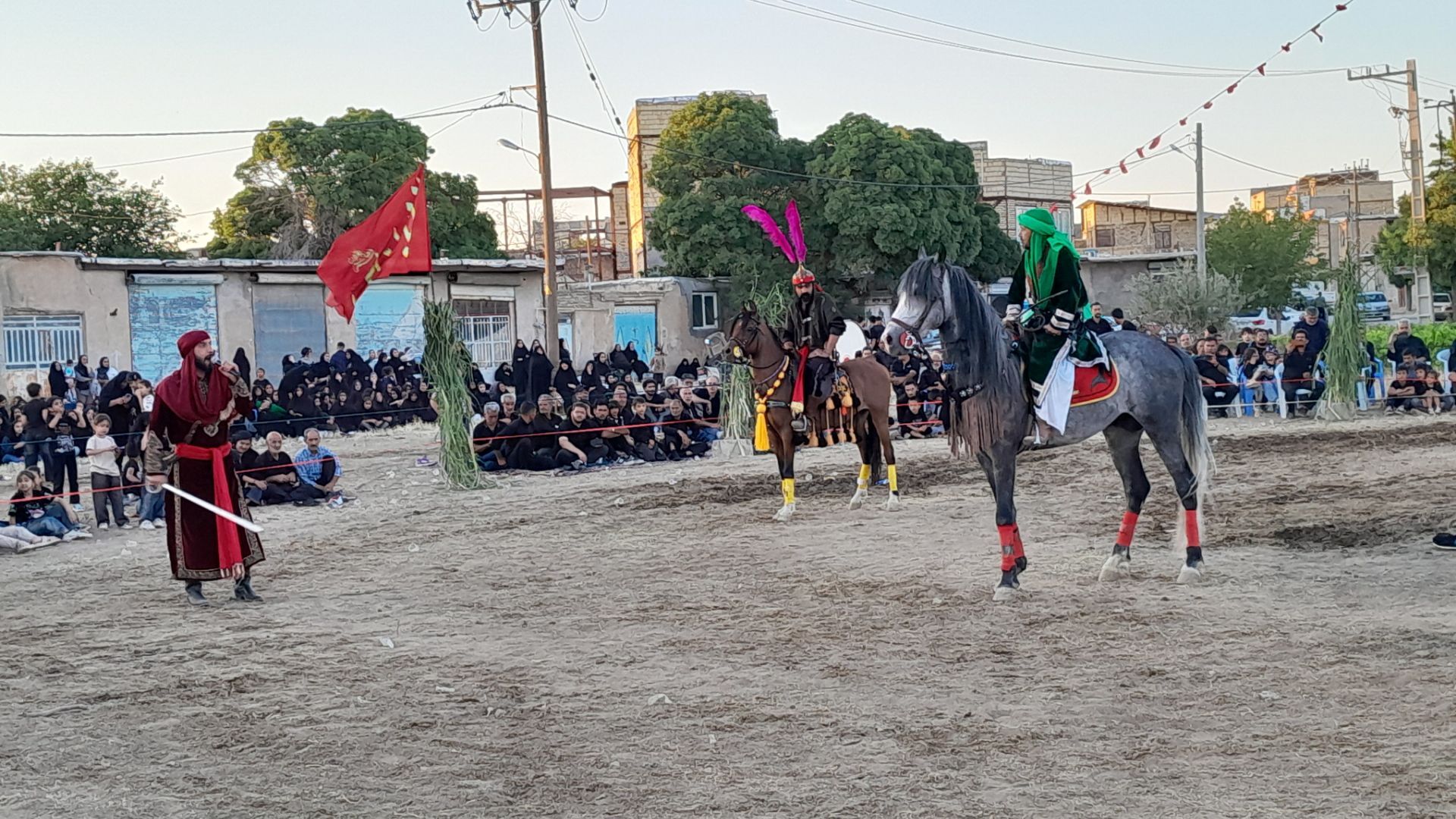 آیین باشکوه تعزیه حسینی در روستای عمان شهرستان درگزین
