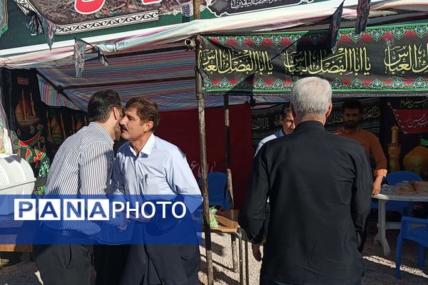 بازدید مدیر سازمان دانش‌آموزی کرمانشاه از موکب‌های اربعین حسینی 