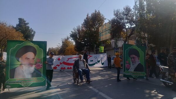 راهپیمایی مردم نیشابور و اعلام حمایت خود از مردم مظلوم عزه و لبنان 